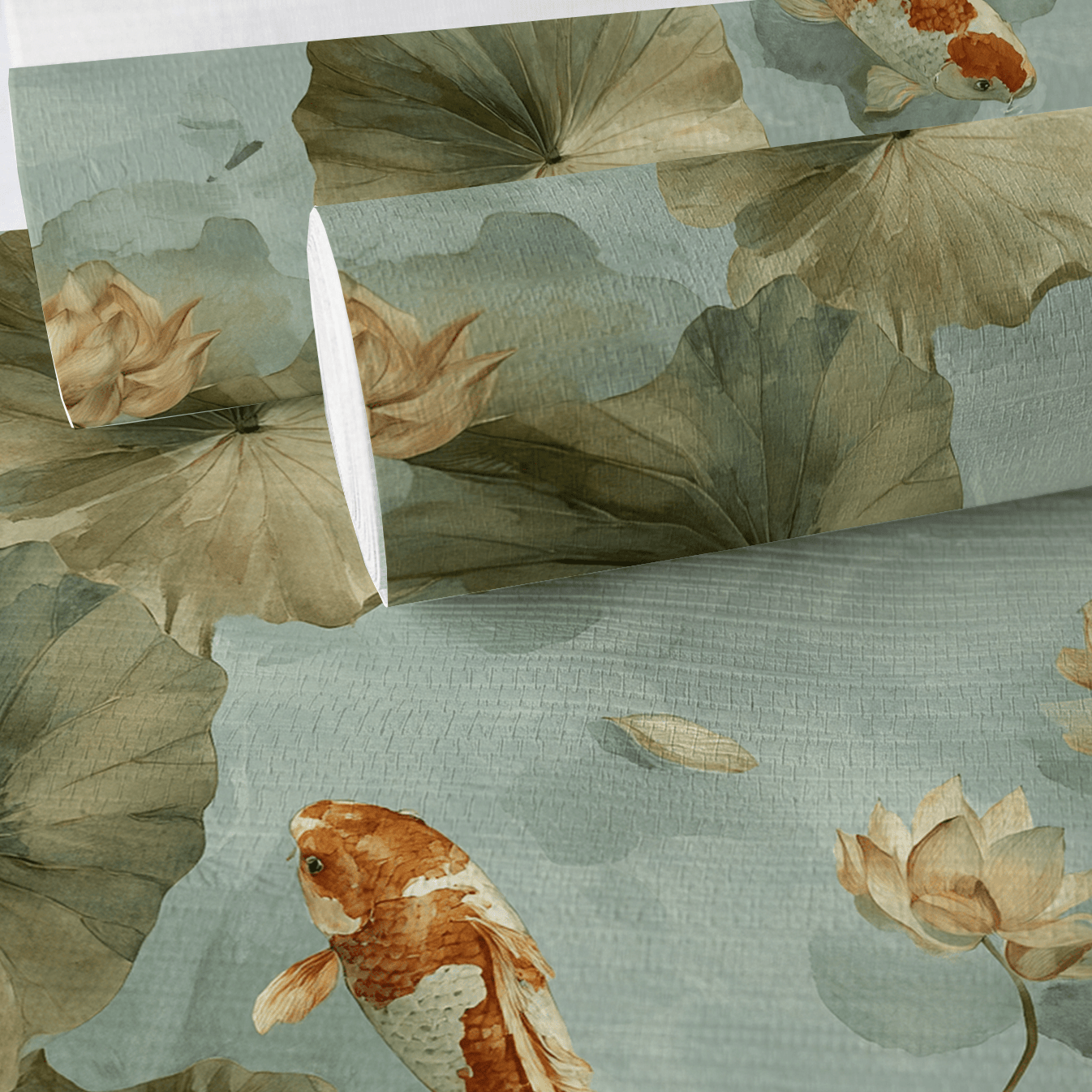 River Dance Faux Grasscloth Wallpaper - Lemon Park