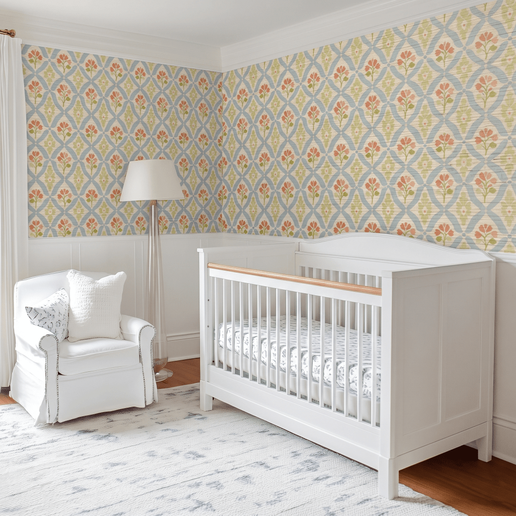 Robyn's Garden Faux Grasscloth Wallpaper - Lemon Park
