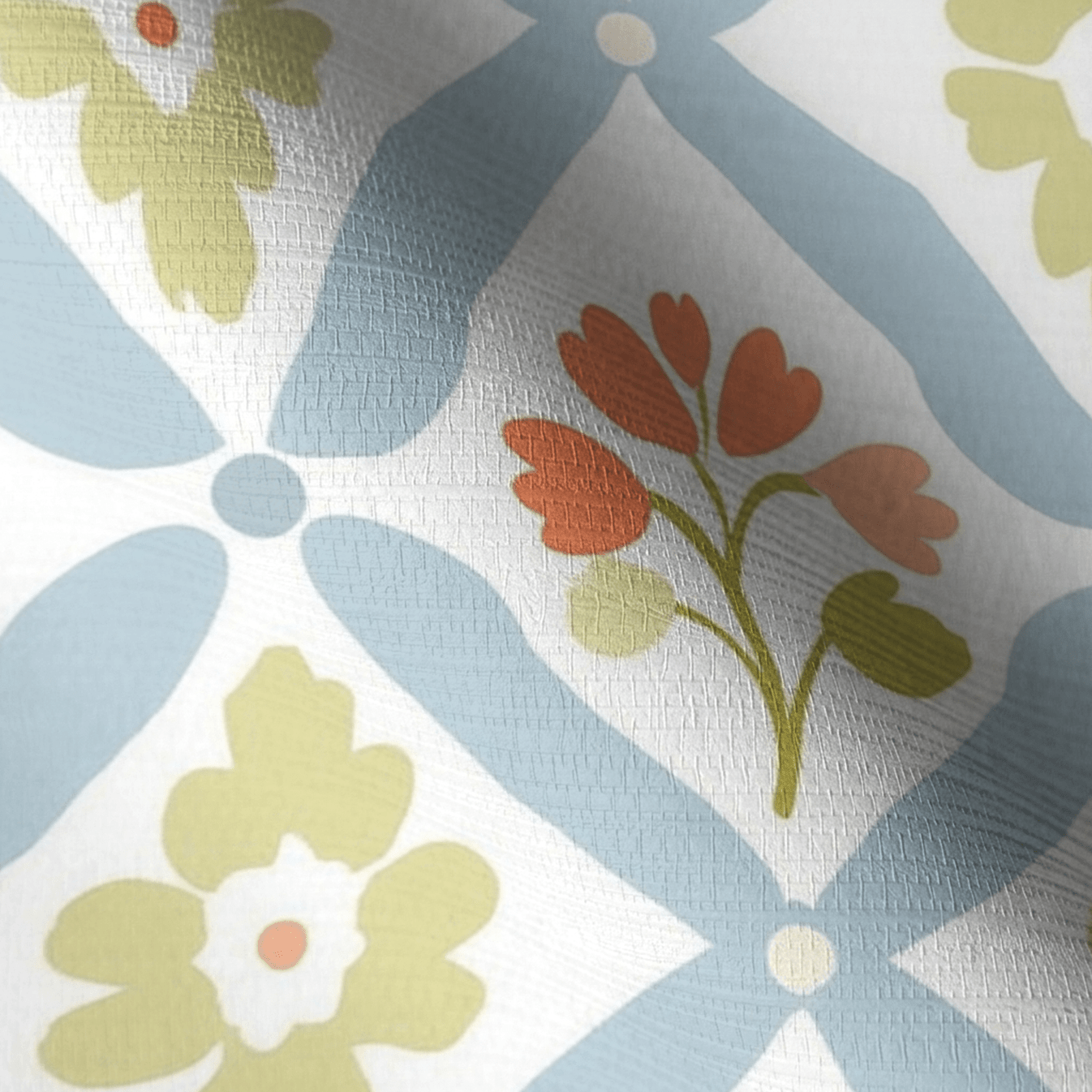 Robyn's Garden Faux Grasscloth Wallpaper - Lemon Park