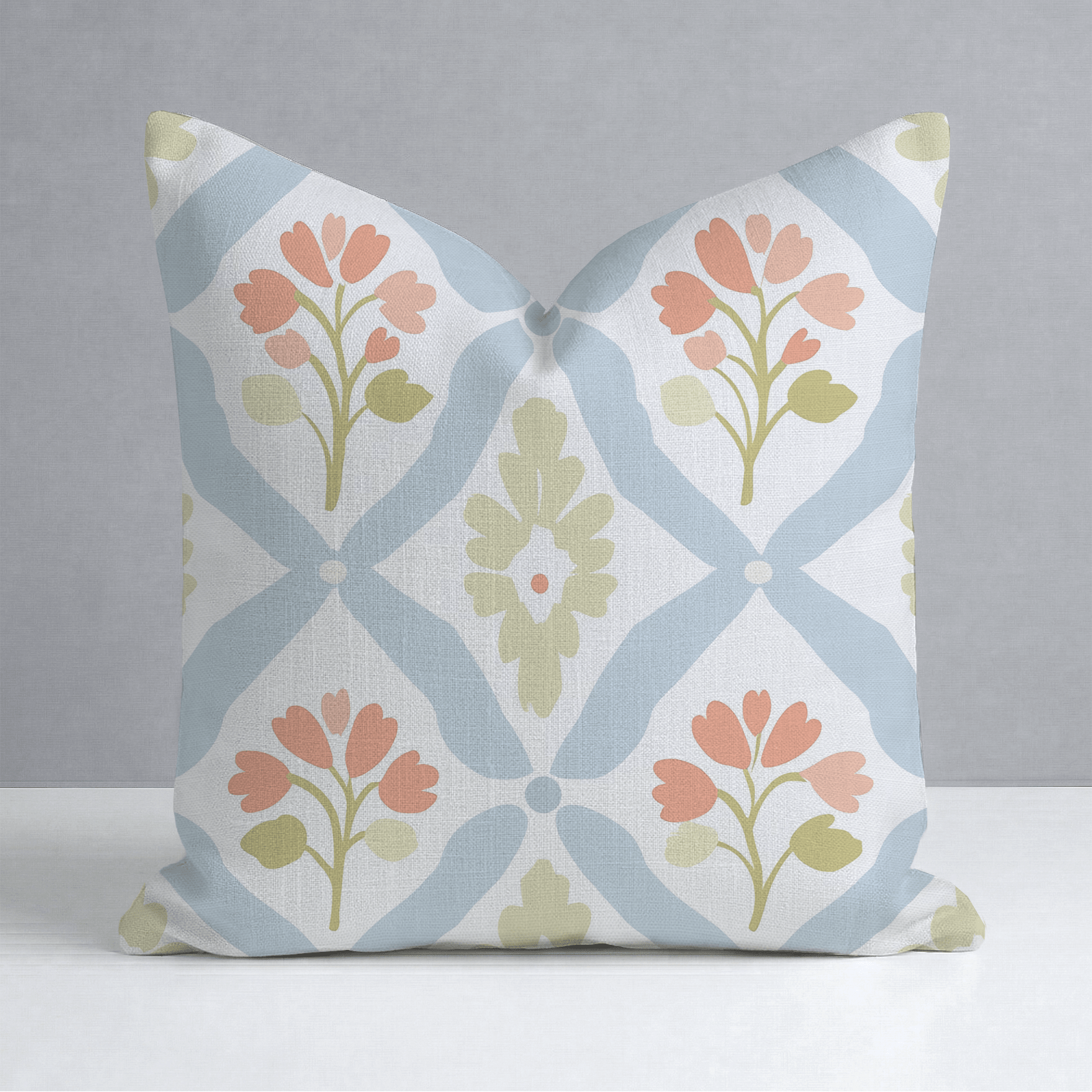Robyn's Garden Throw Pillow - Lemon Park