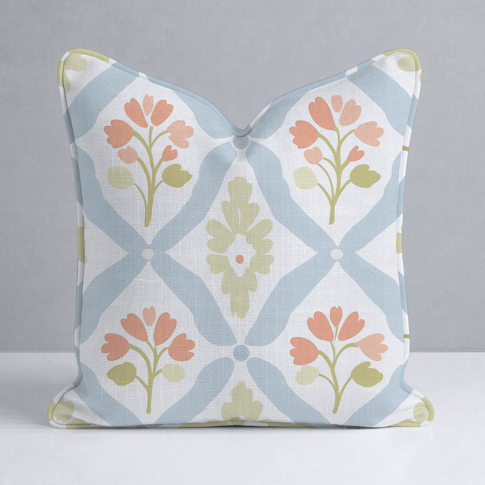 Robyn's Garden Throw Pillow - Lemon Park