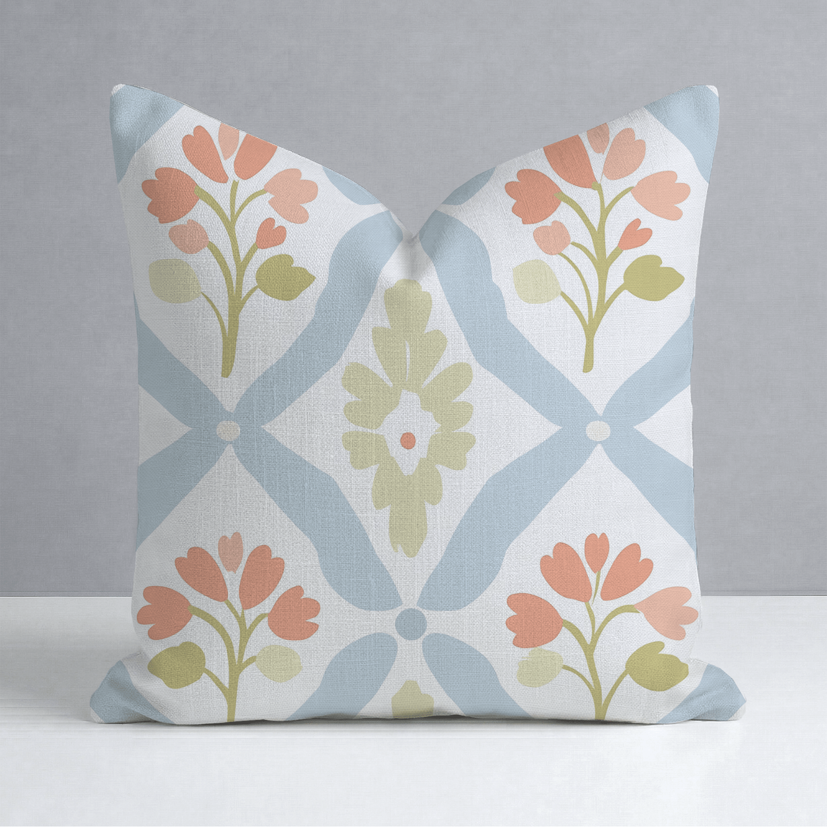 Robyn's Garden Throw Pillow - Lemon Park