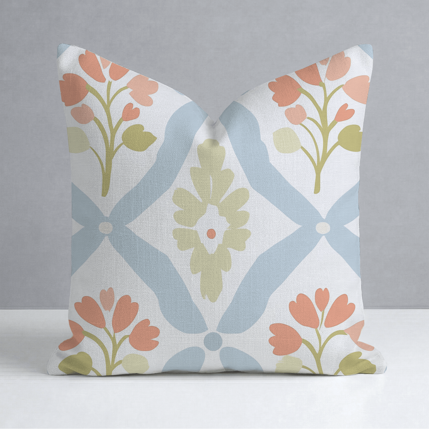 Robyn's Garden Throw Pillow - Lemon Park