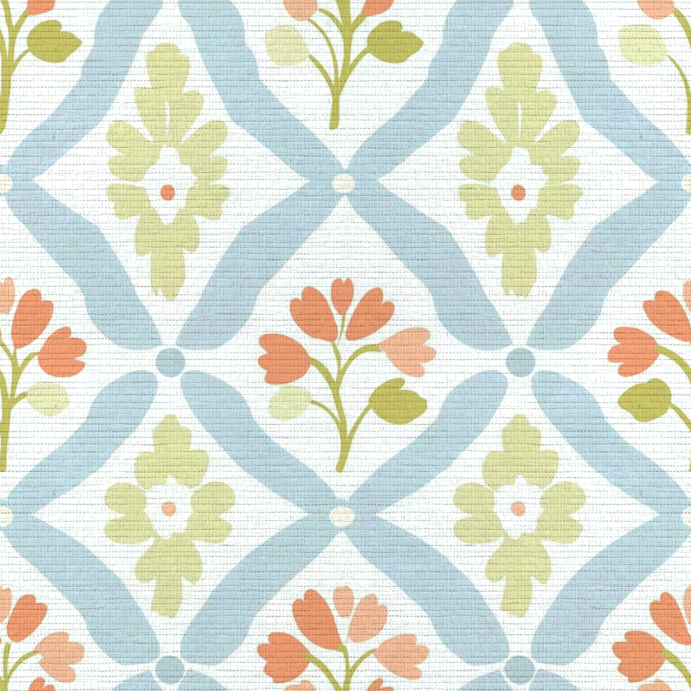 Robyn's Garden Faux Grasscloth Wallpaper