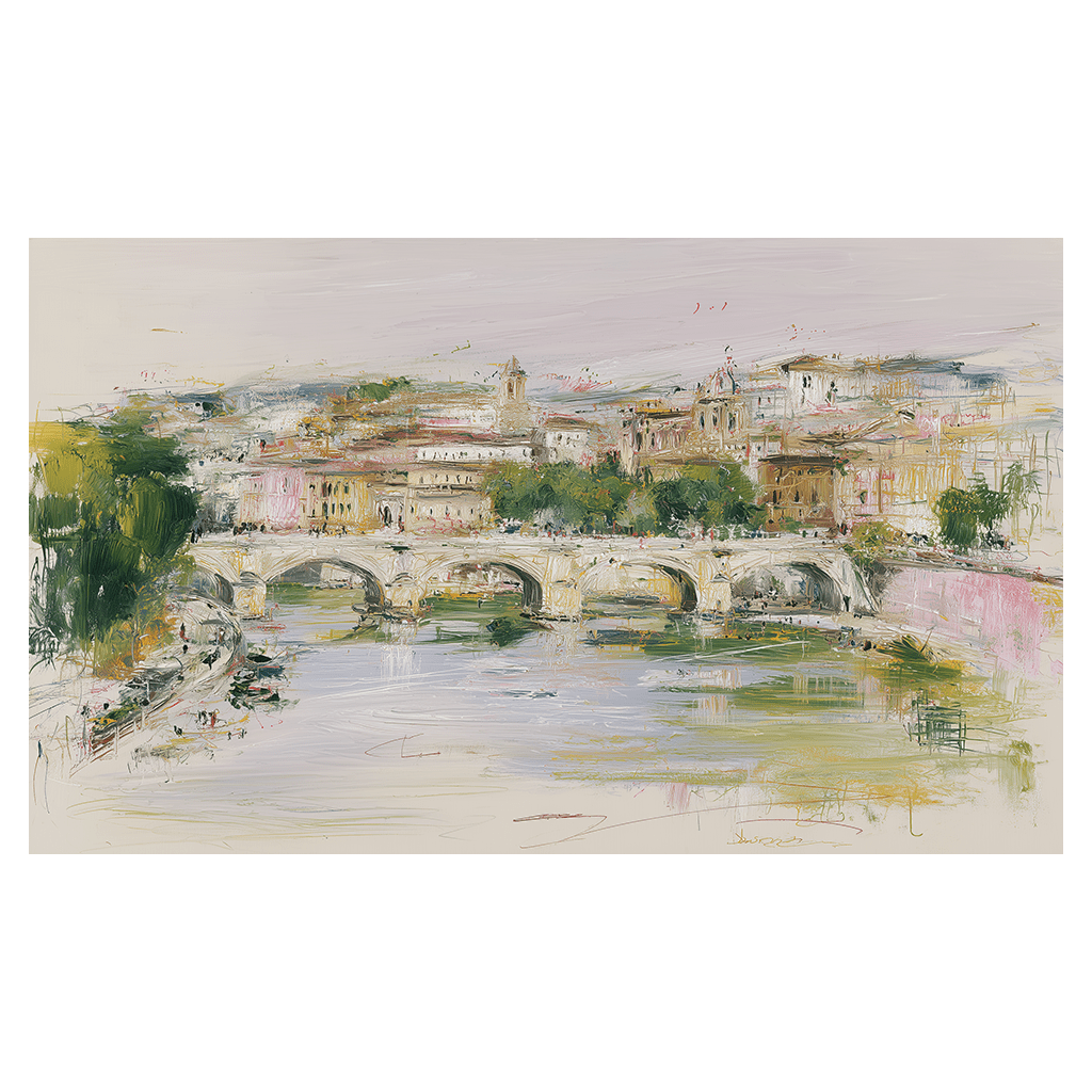 Rome Over the Tiber - Tapestry - Lemon Park