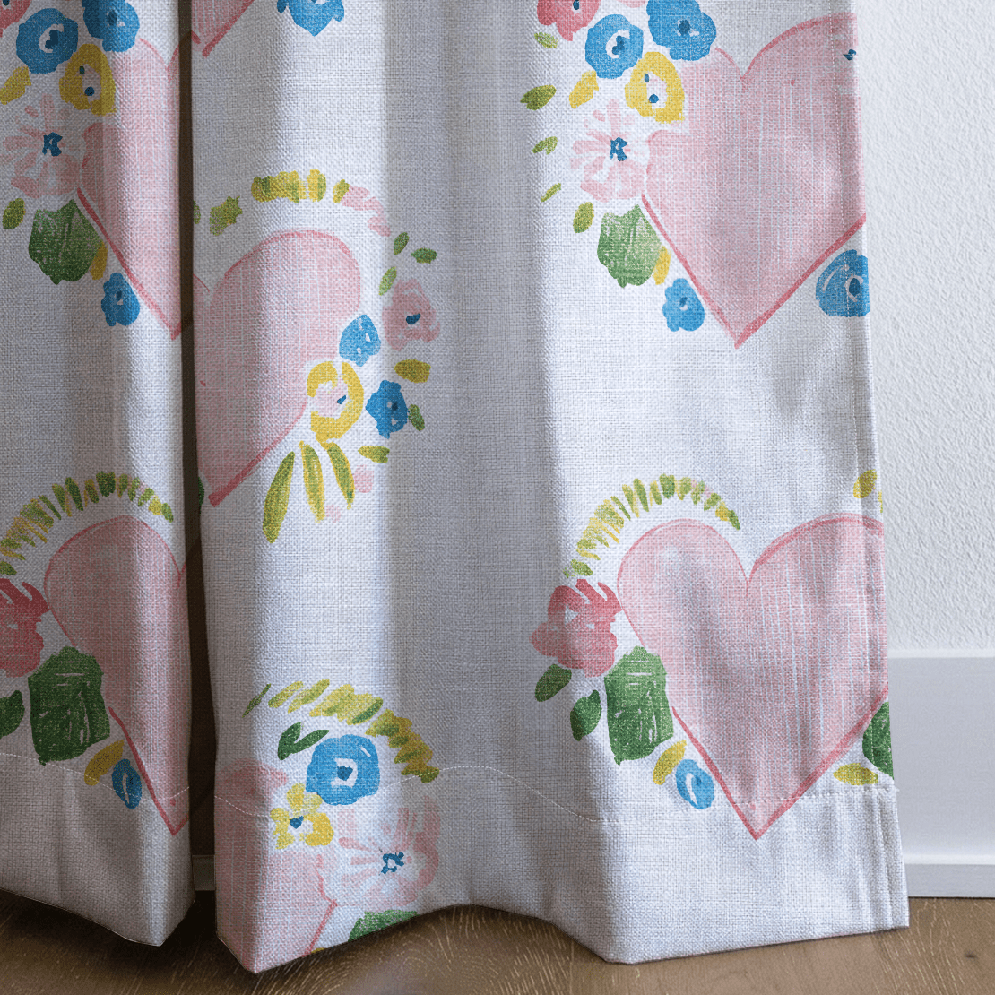 Rosabella Hearts - Drapery - Lemon Park