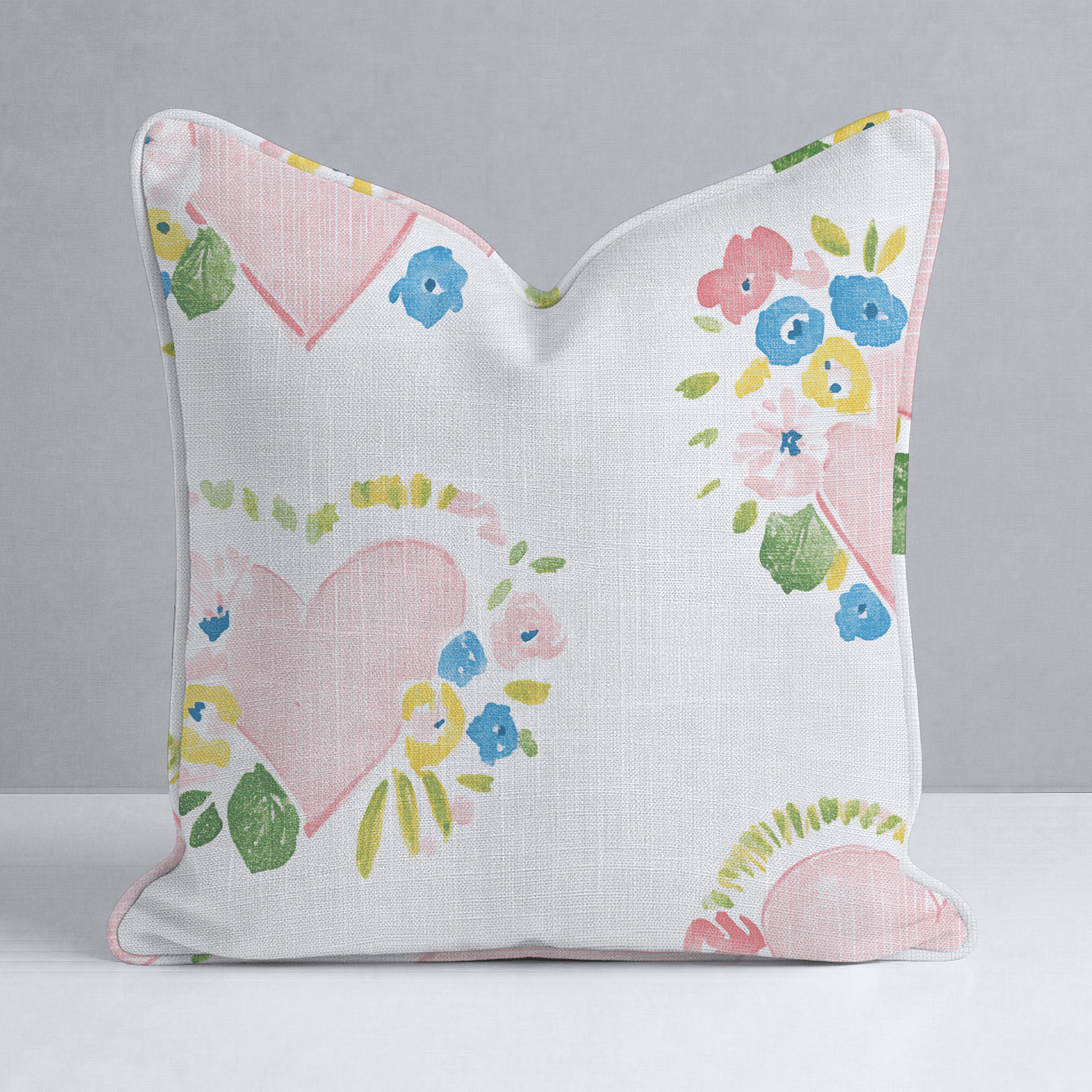 Rosabella Hearts Throw Pillow - Lemon Park