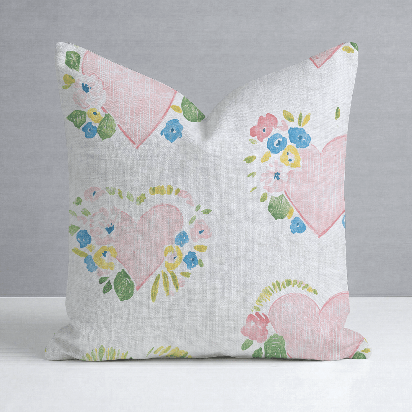 Rosabella Hearts Throw Pillow - Lemon Park