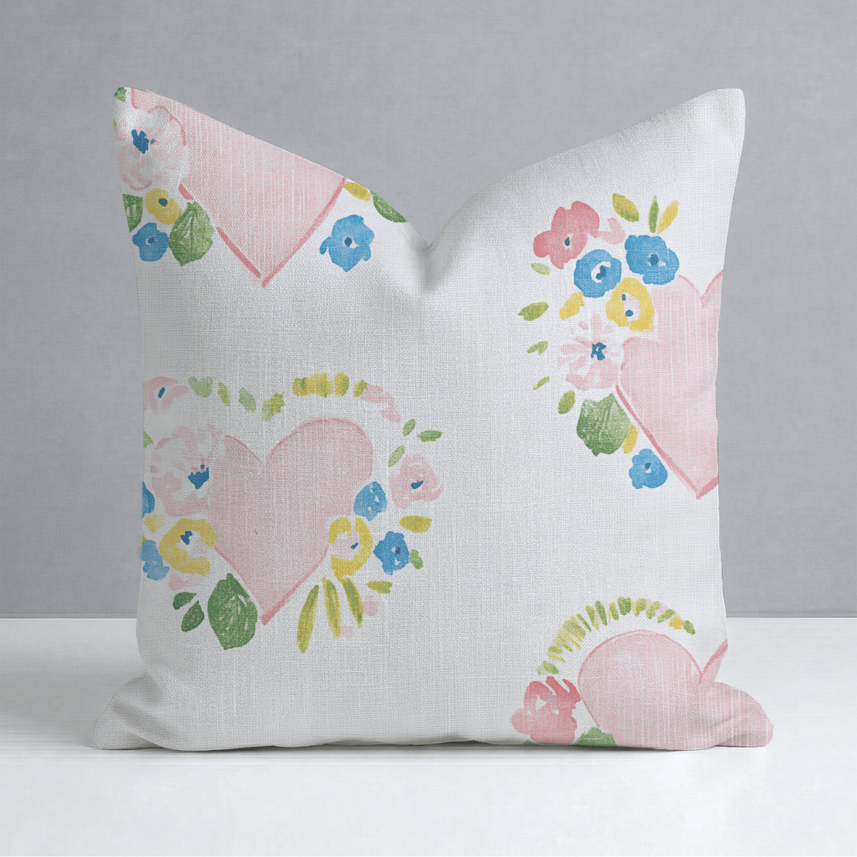 Rosabella Hearts Throw Pillow - Lemon Park