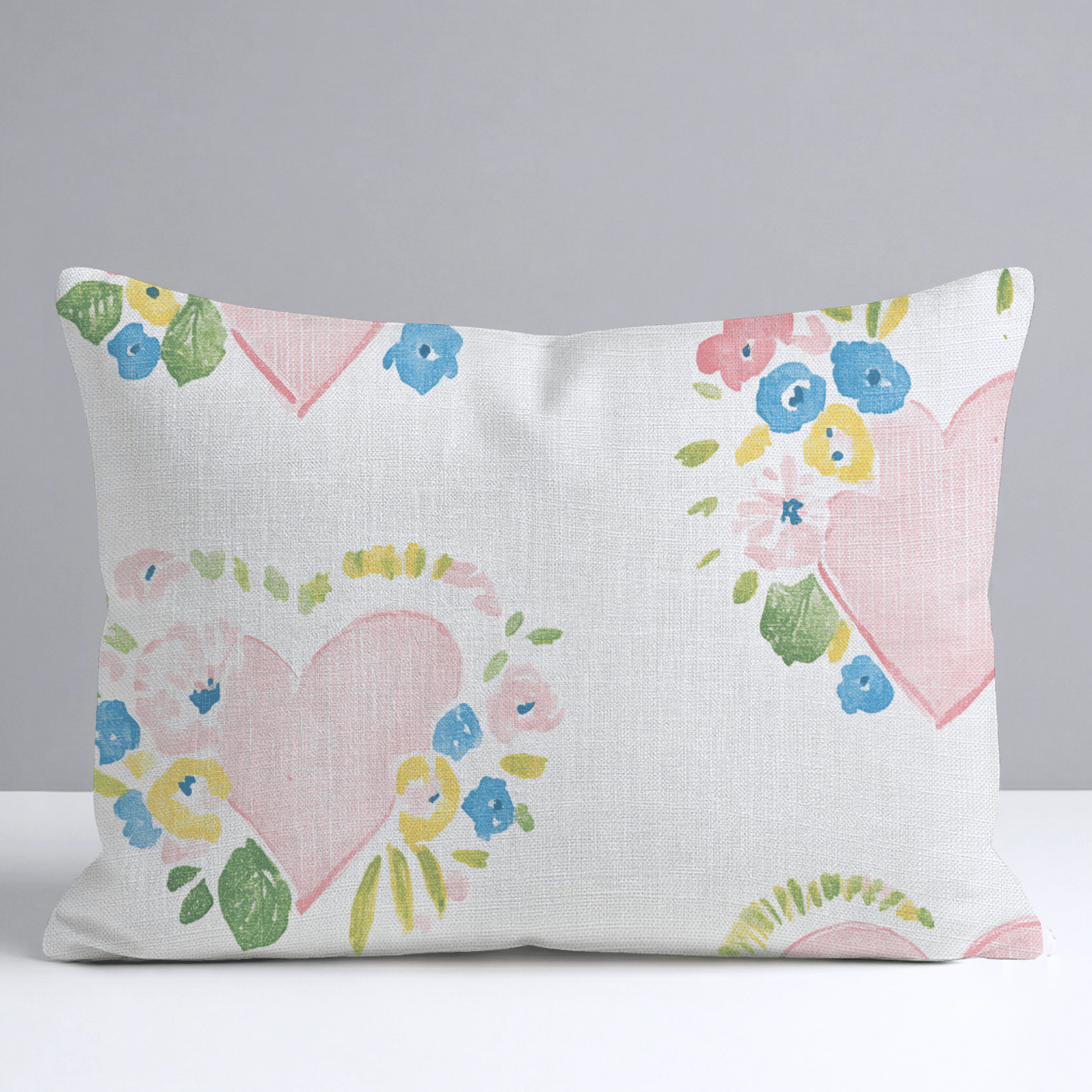 Rosabella Hearts Throw Pillow - Lemon Park