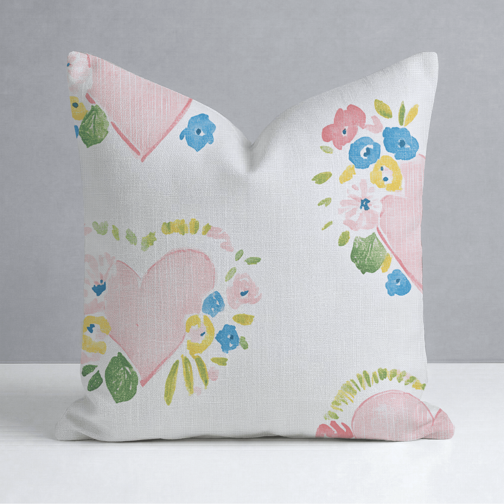 Rosabella Hearts Throw Pillow - Lemon Park