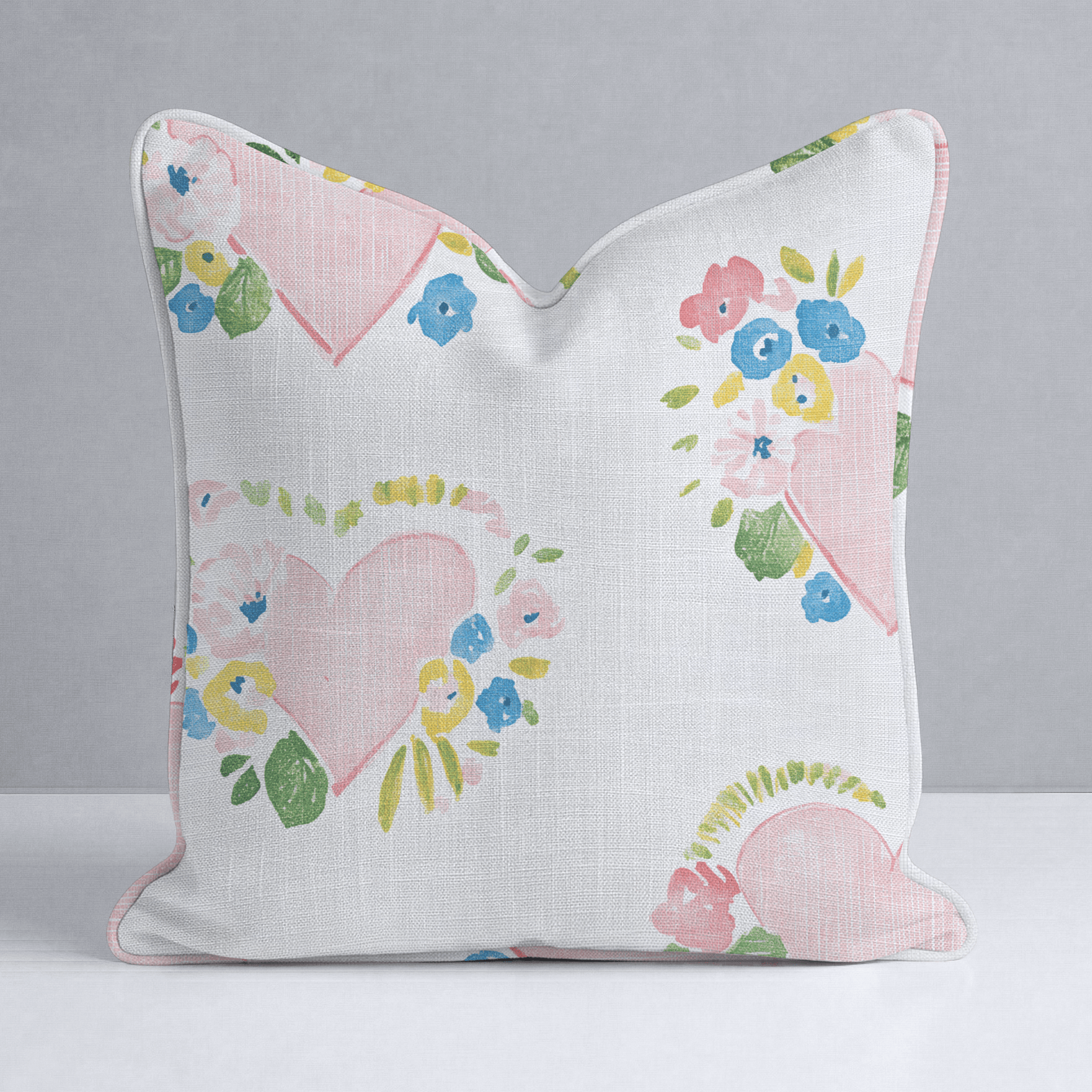 Rosabella Hearts Throw Pillow - Lemon Park