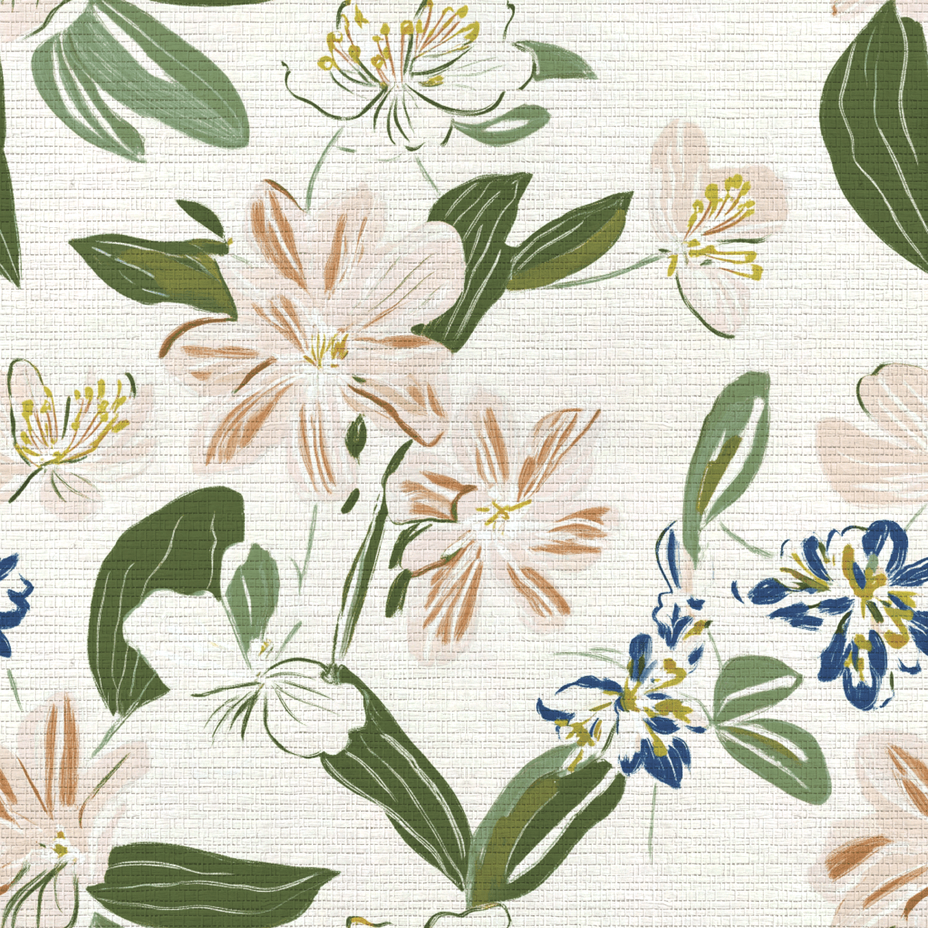 Rosalie Faux Grasscloth Wallpaper - Lemon Park