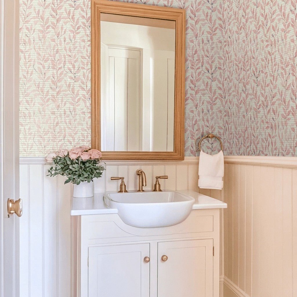 Rosalinda Faux Grasscloth Wallpaper - Lemon Park