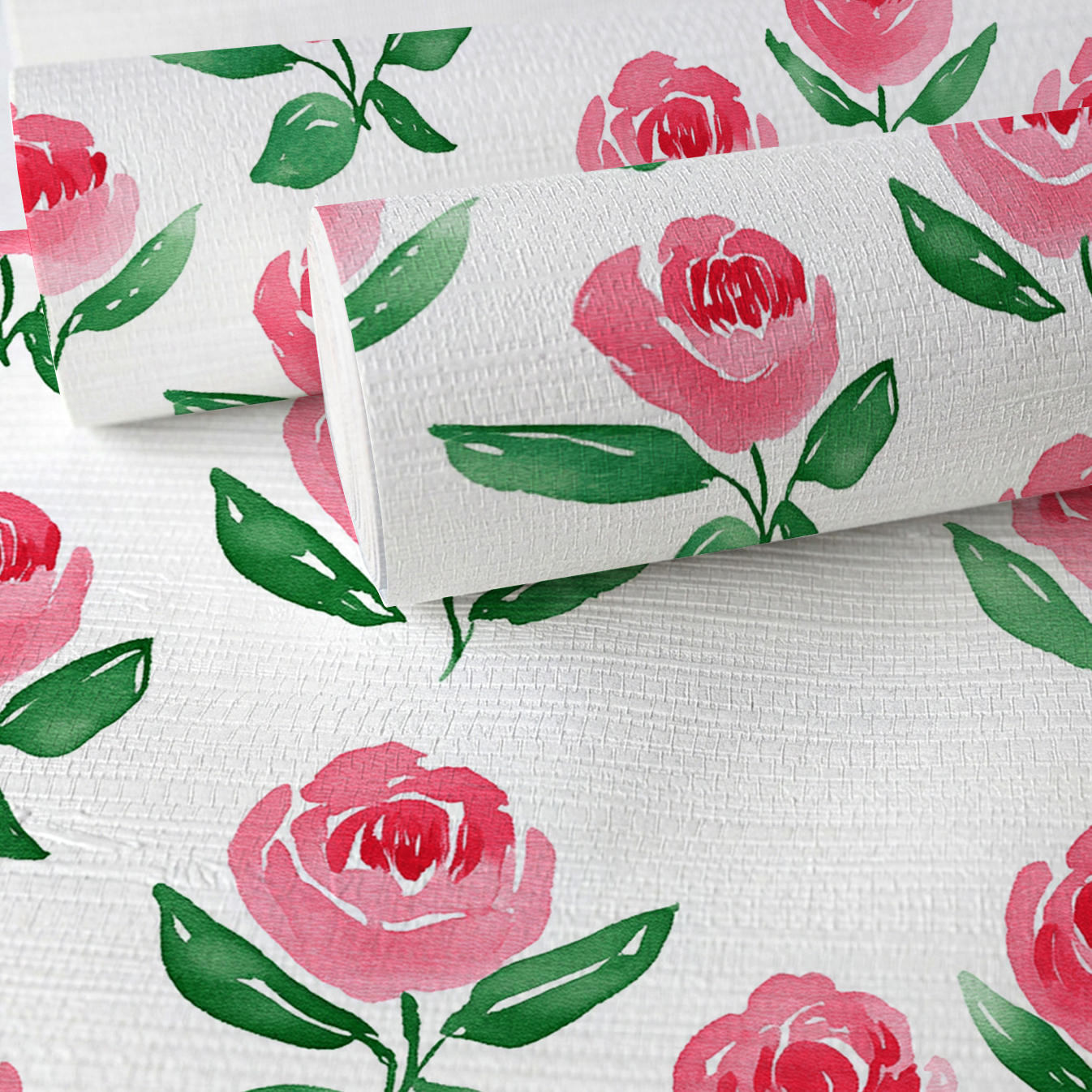 Rosé All Day Faux Grasscloth Wallpaper