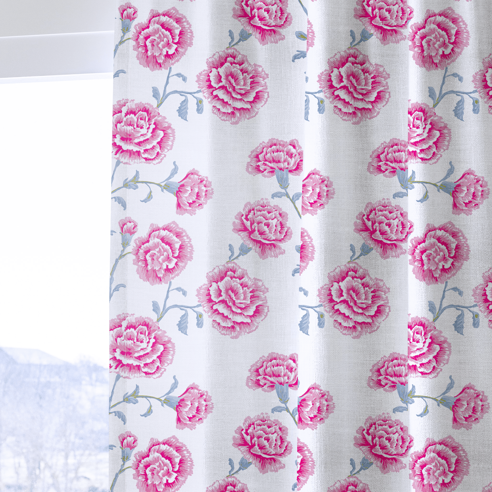Rose Carnation - Drapery - Lemon Park