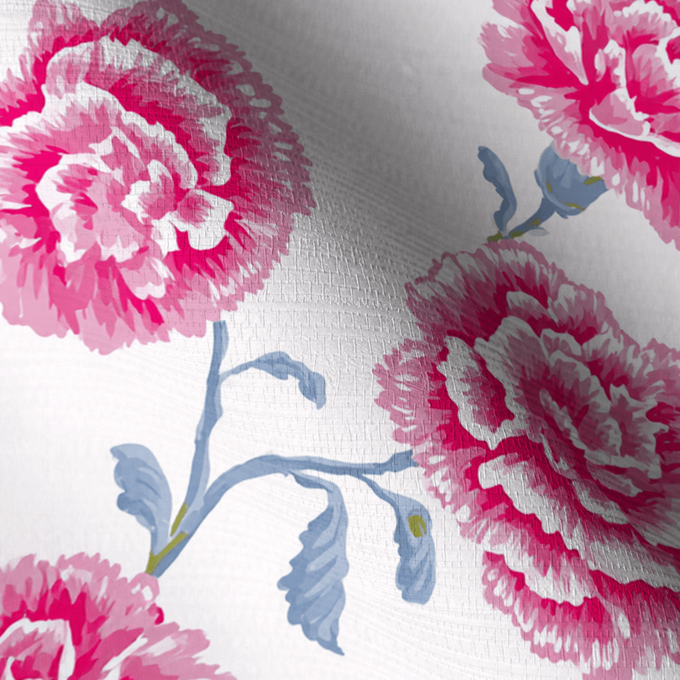 Rose Carnation Faux Grasscloth Wallpaper - Lemon Park