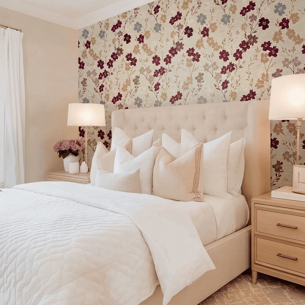 Rose Hall Faux Grasscloth Wallpaper - Lemon Park