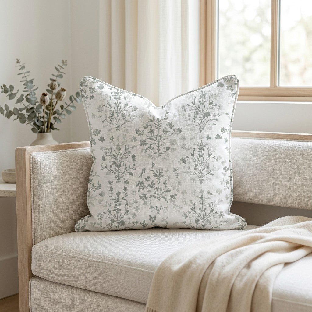 Rosemary's Garden Throw Pillow - Lemon Park