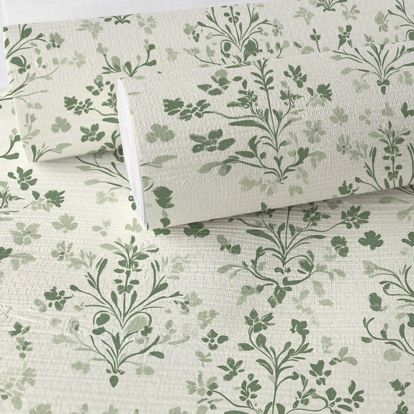 Rosemary's Garden Faux Grasscloth Wallpaper