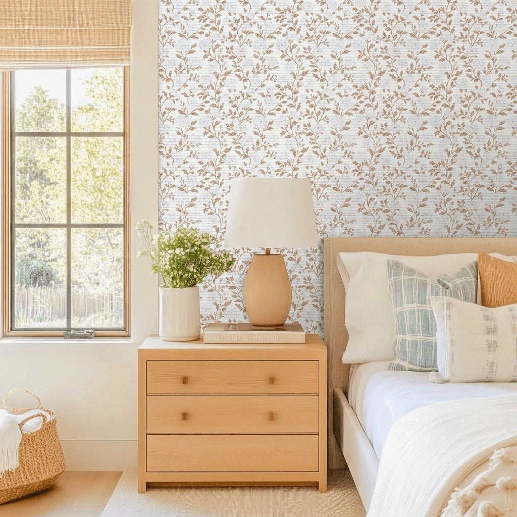Rosemere Faux Grasscloth Wallpaper - Lemon Park