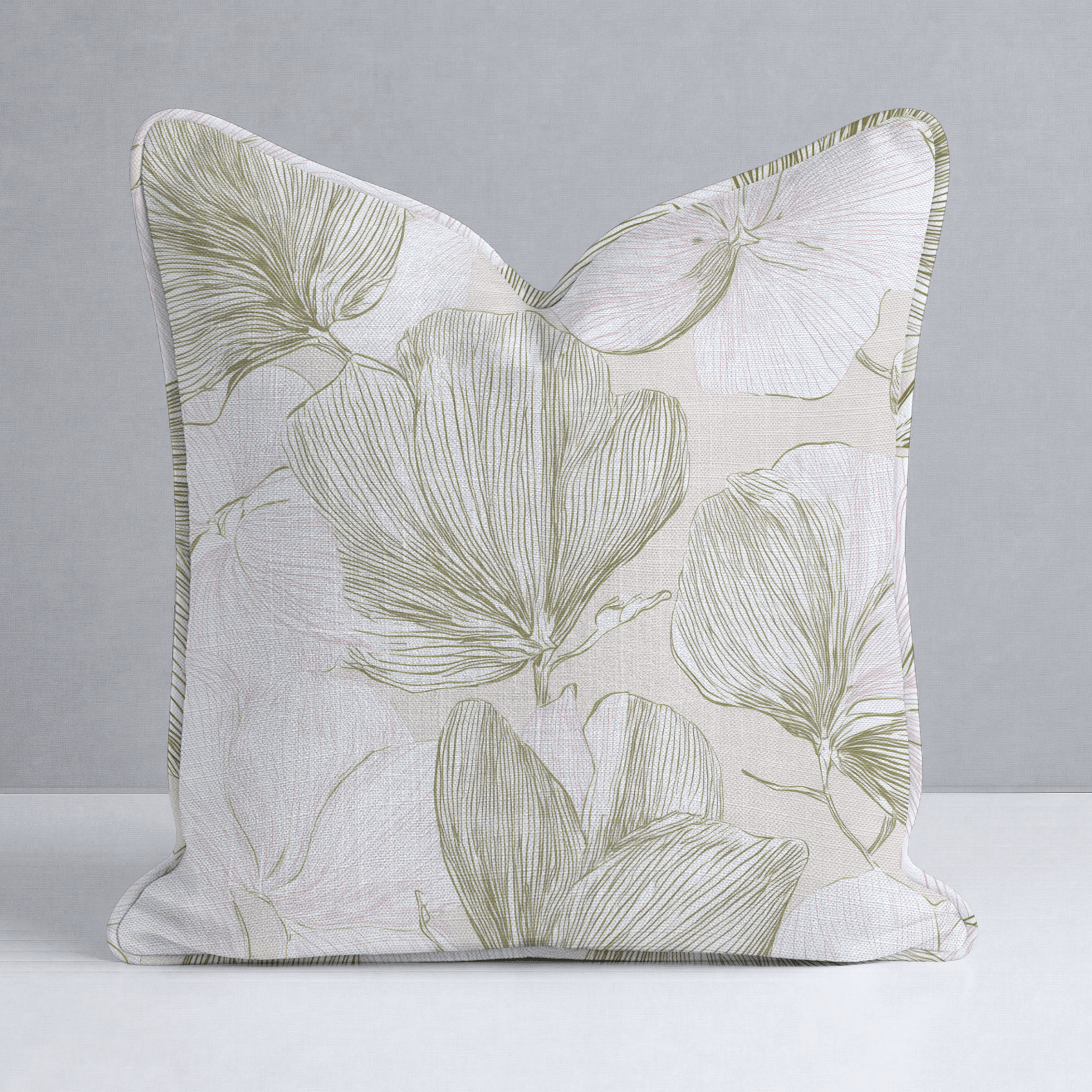 Rosy Air Throw Pillow - Lemon Park