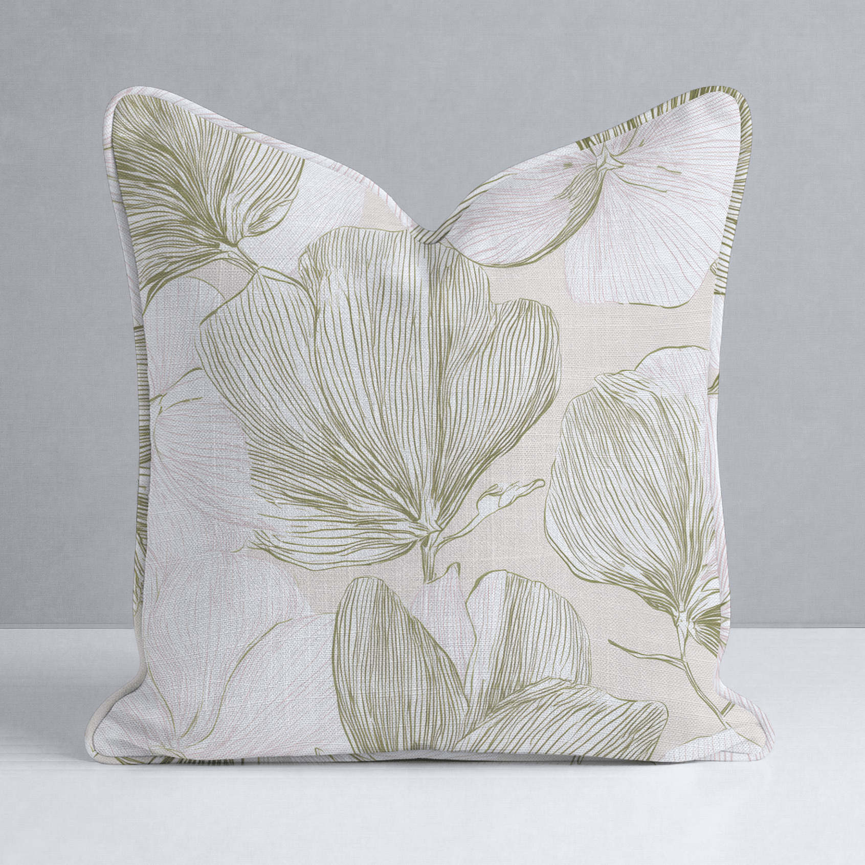 Rosy Air Throw Pillow - Lemon Park