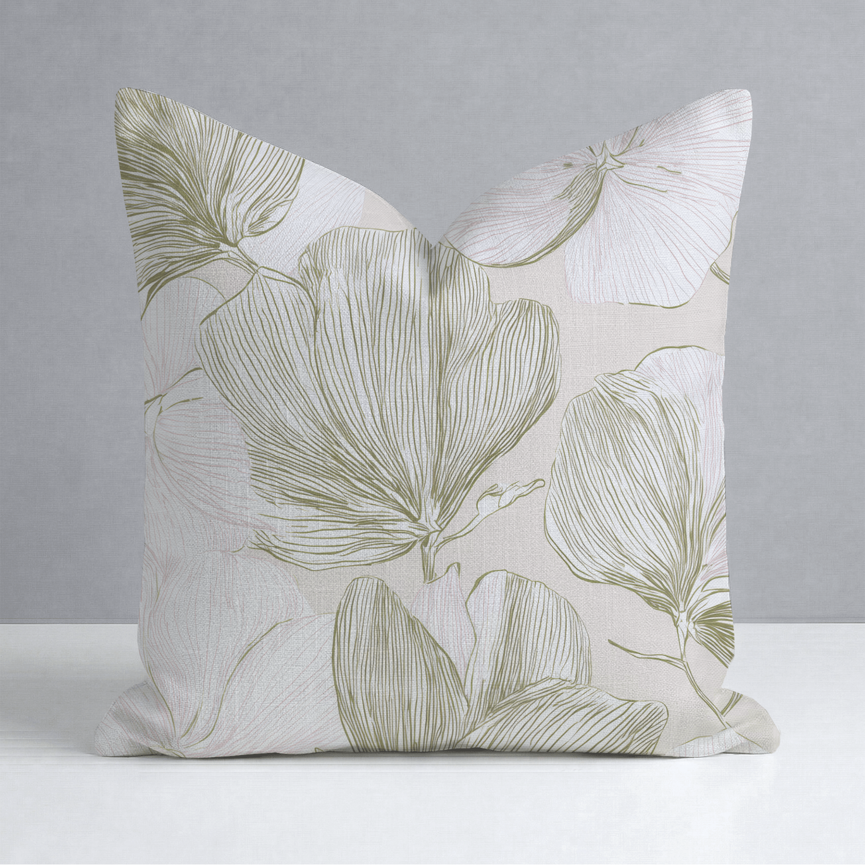 Rosy Air Throw Pillow - Lemon Park