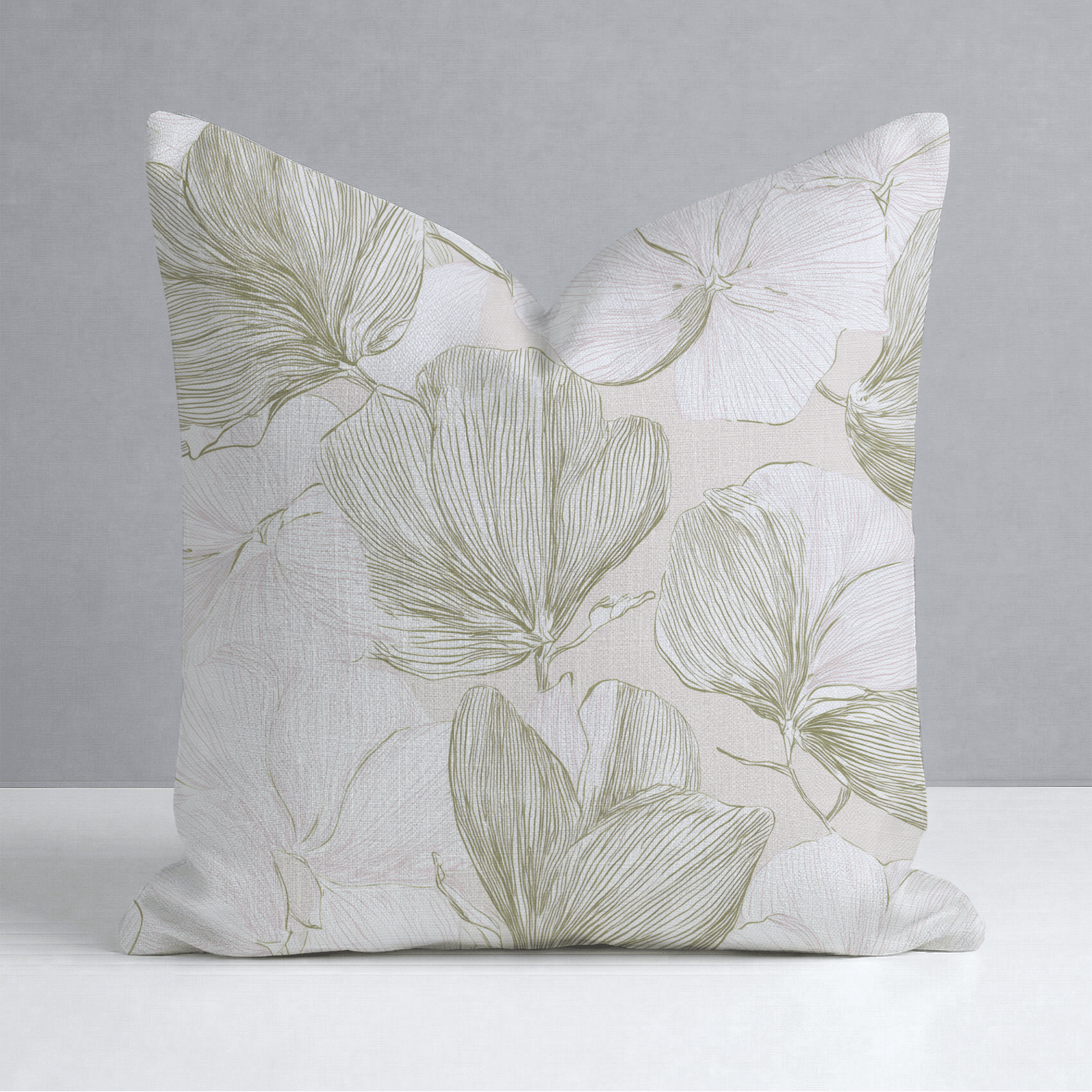 Rosy Air Throw Pillow - Lemon Park