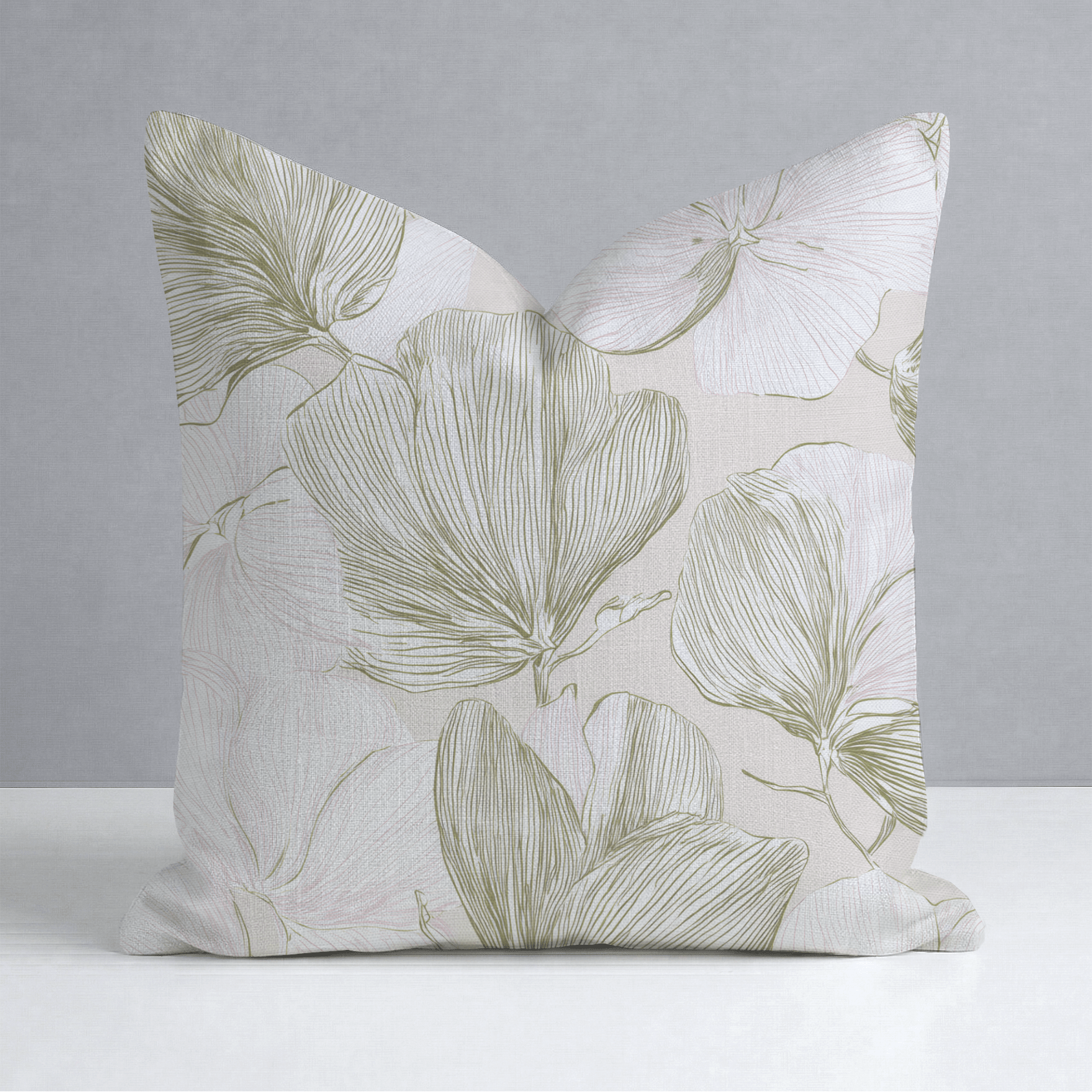 Rosy Air Throw Pillow - Lemon Park