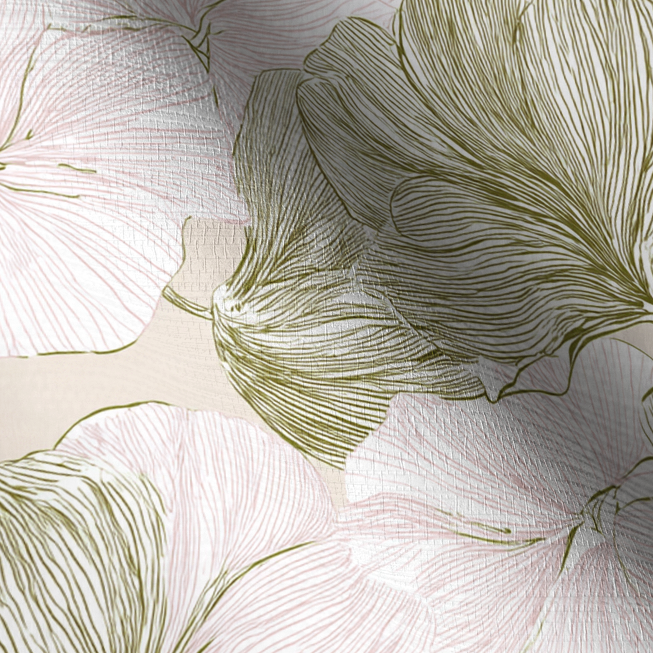 Rosy Air Faux Grasscloth Wallpaper