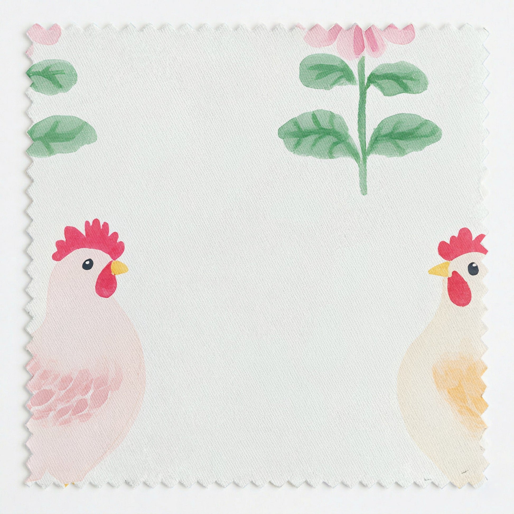 Rosy Roosters - Fabric - Lemon Park