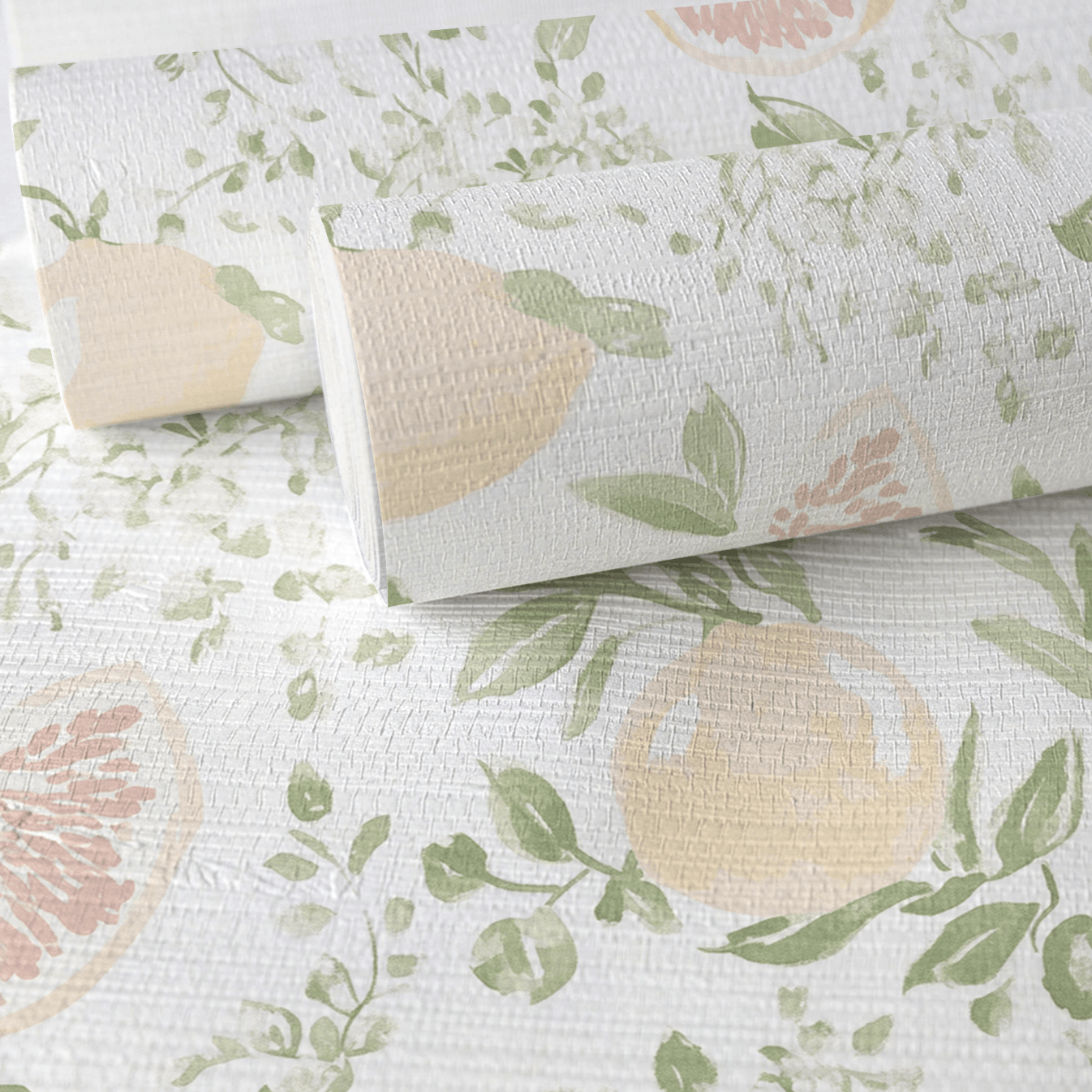 Rowan Faux Grasscloth Wallpaper - Lemon Park