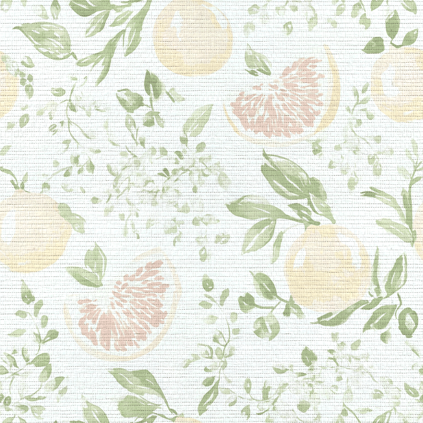 Rowan Faux Grasscloth Wallpaper - Lemon Park