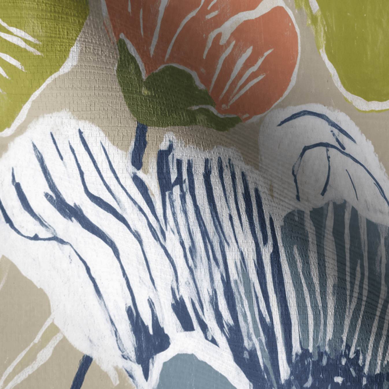Rowena Faux Grasscloth Wallpaper - Lemon Park