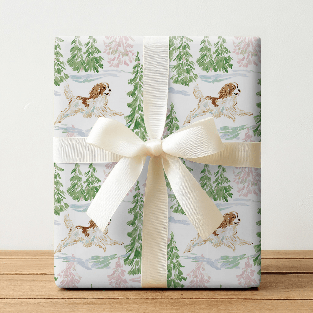 Royal Cavaliers Christmas - Wrapping Paper - Lemon Park