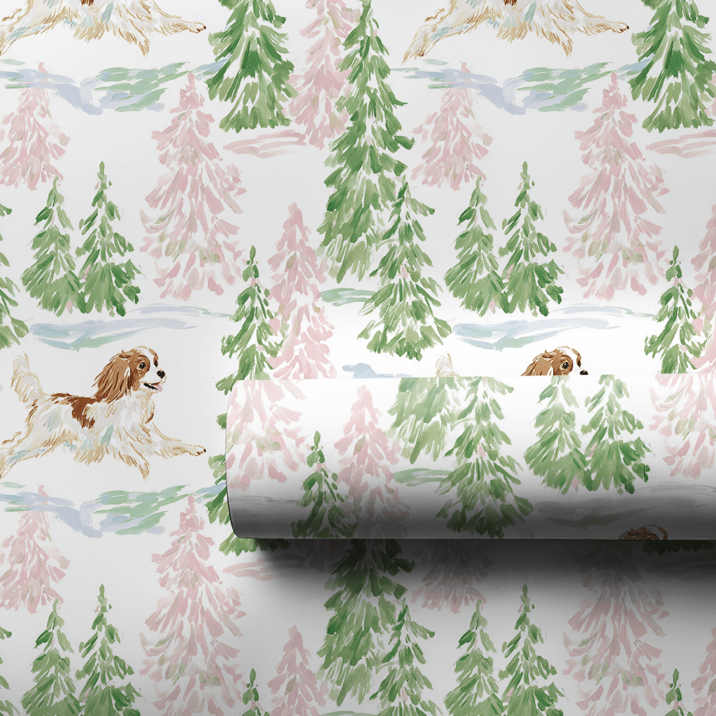Royal Cavaliers Christmas - Wrapping Paper - Lemon Park