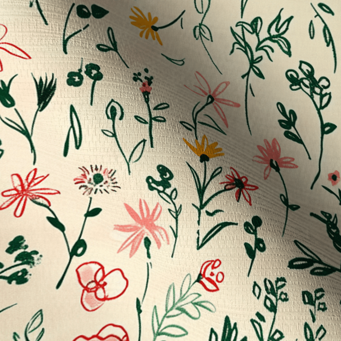 Ruby Faux Grasscloth Wallpaper - Lemon Park