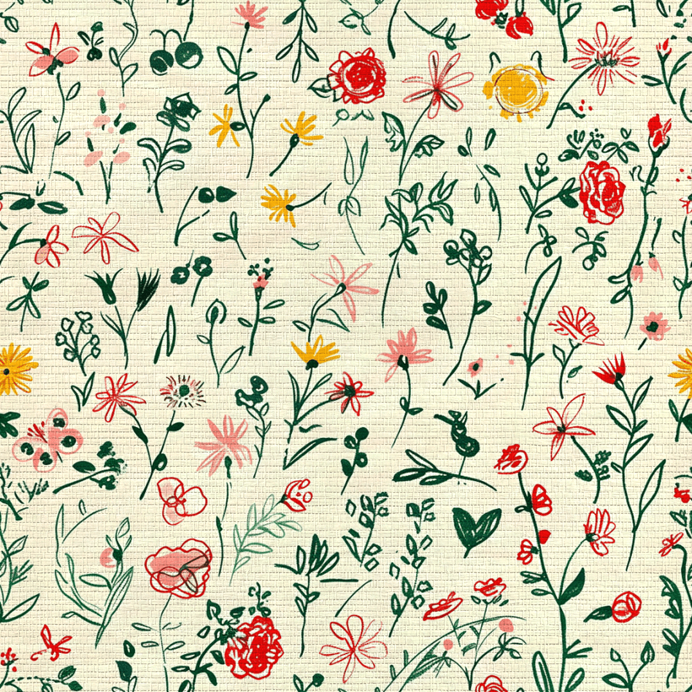 Ruby Faux Grasscloth Wallpaper - Lemon Park