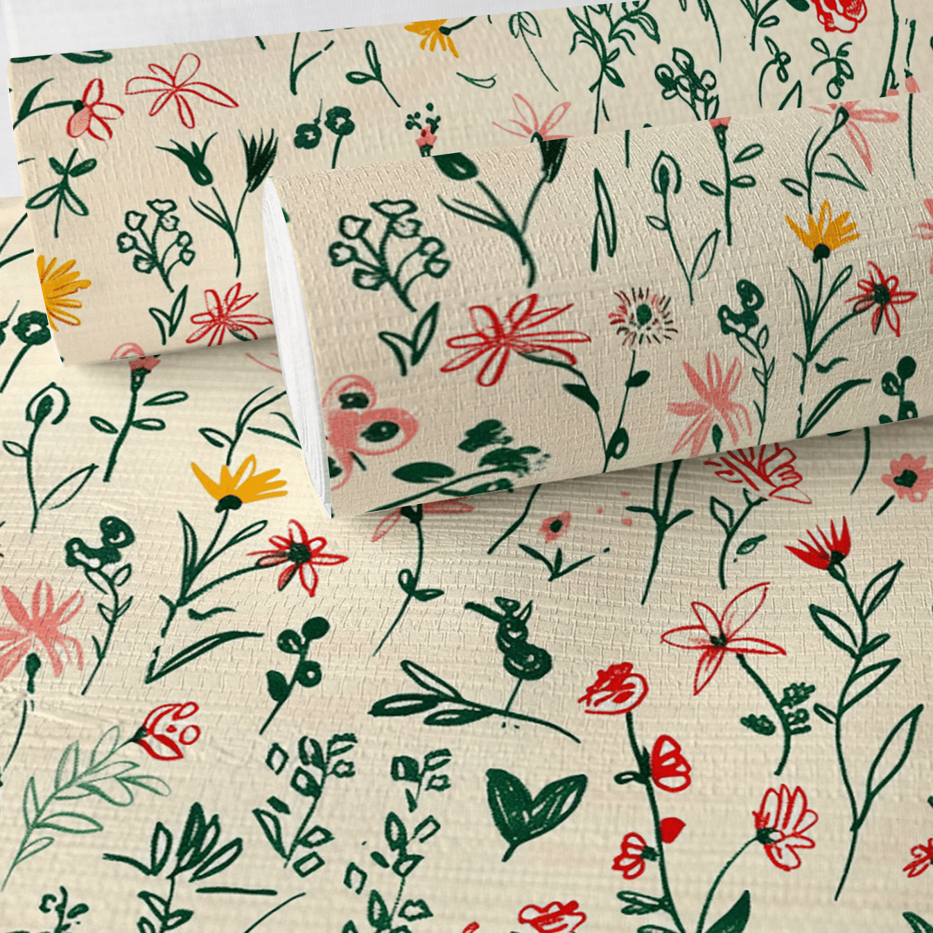 Ruby Faux Grasscloth Wallpaper - Lemon Park