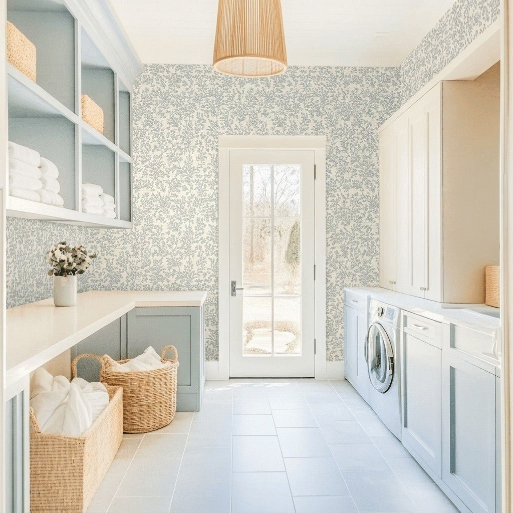 Ruby Nell Faux Grasscloth Wallpaper - Lemon Park