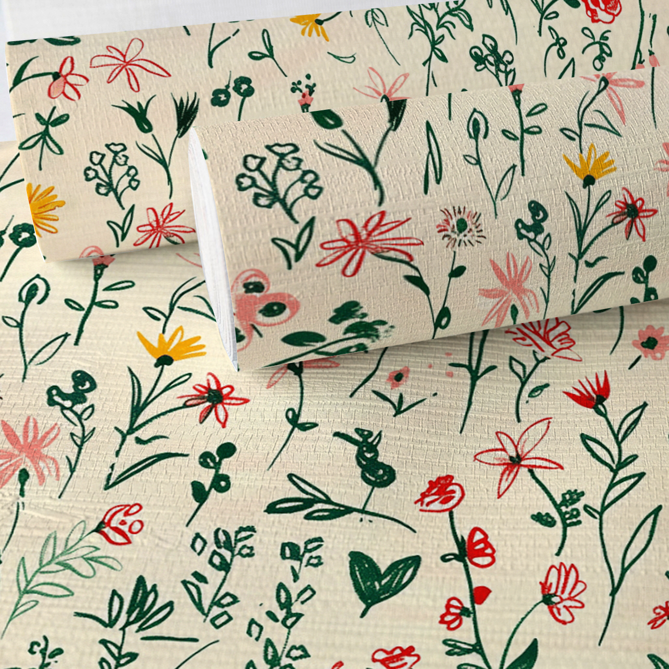 Ruby Faux Grasscloth Wallpaper
