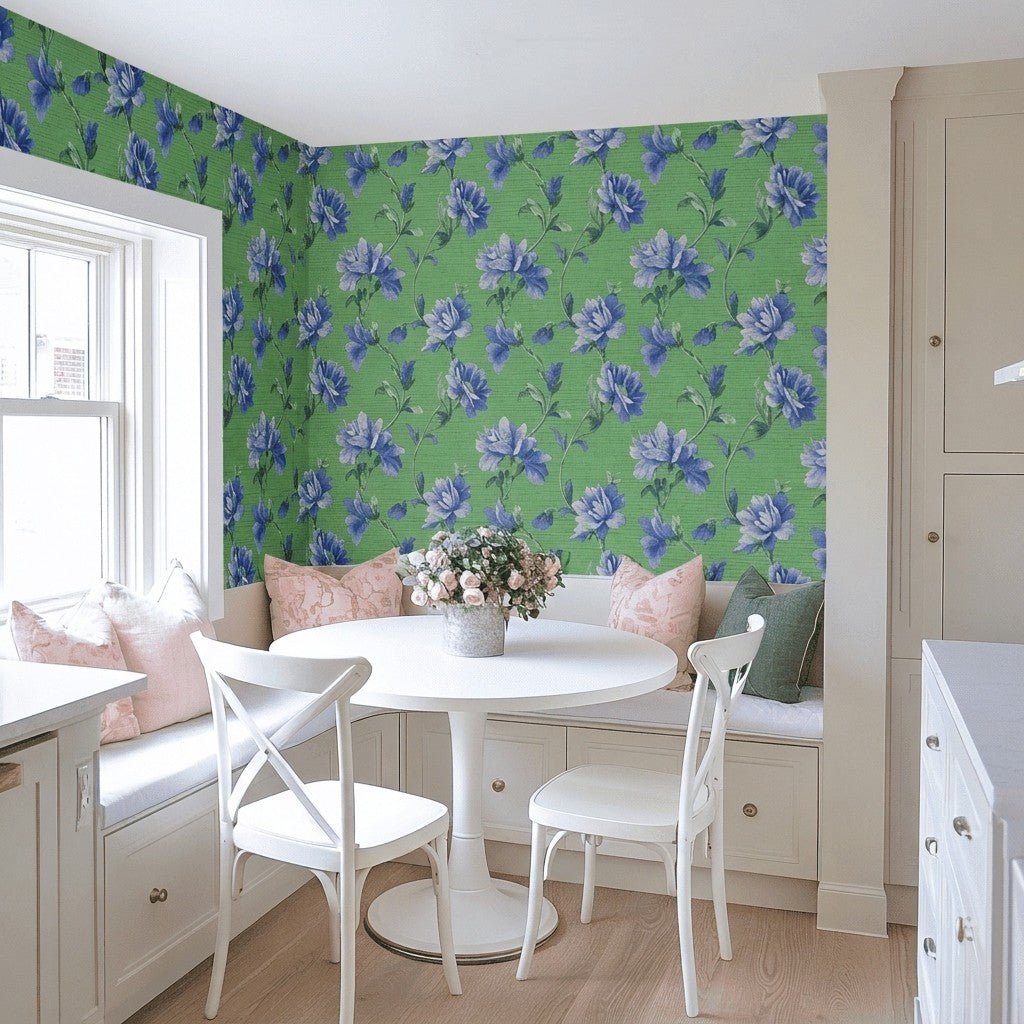 Sable Faux Grasscloth Wallpaper - Lemon Park