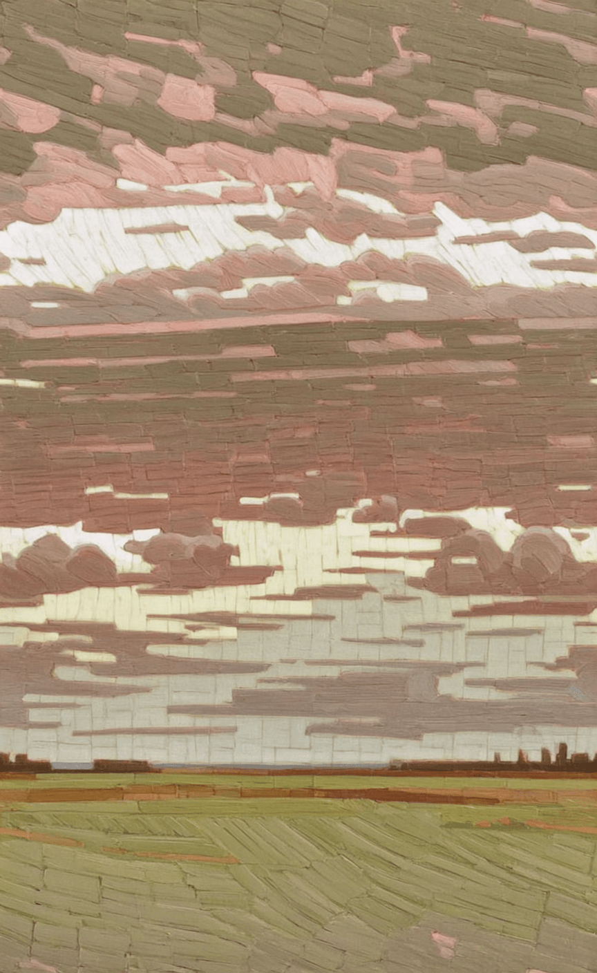 Saffron Sky - Wall Mural - Lemon Park