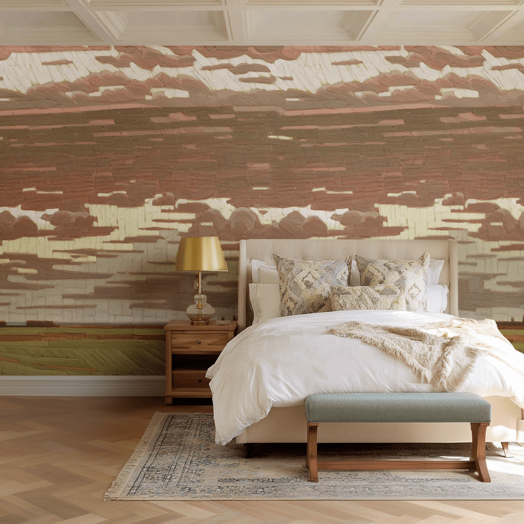 Saffron Sky - Wall Mural - Lemon Park