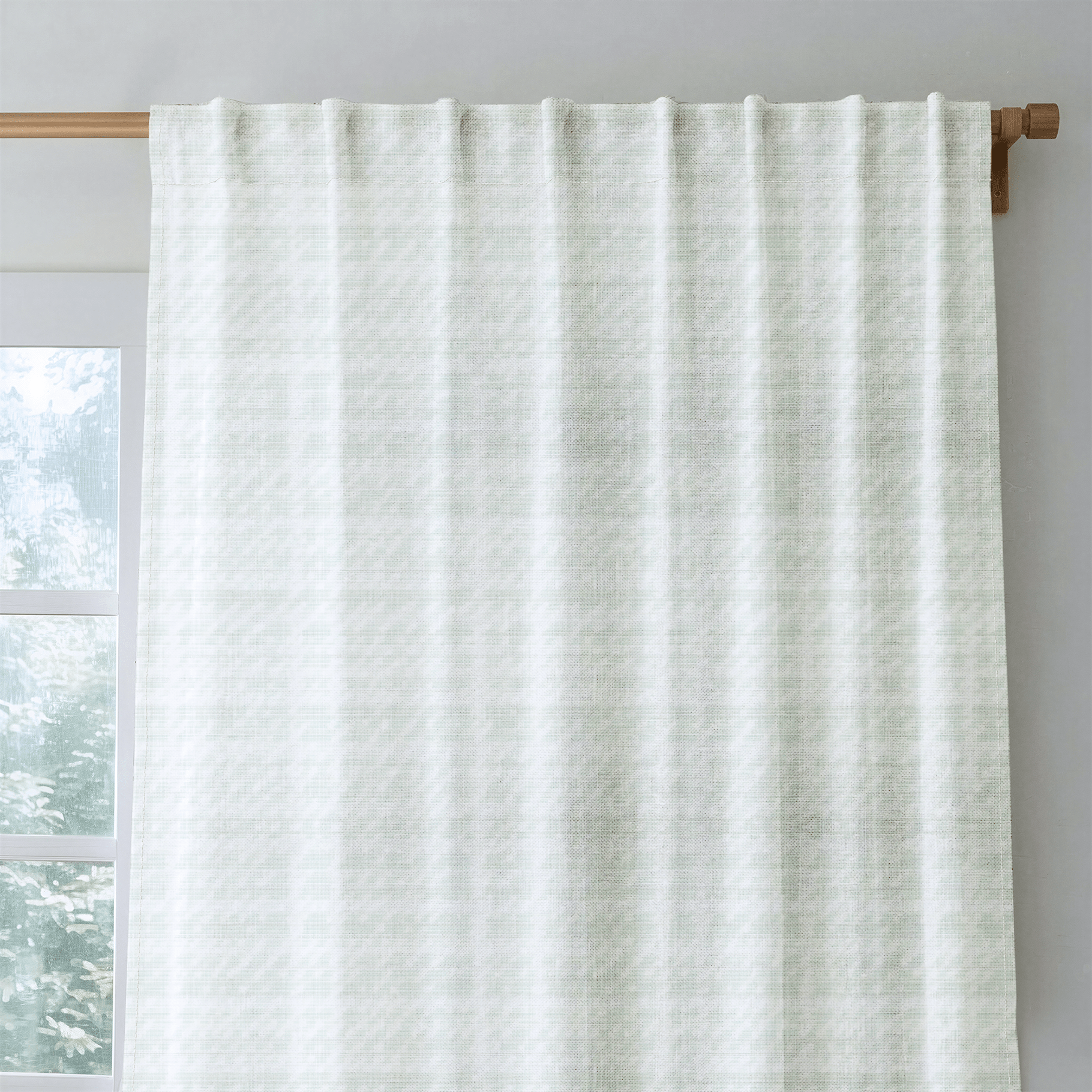 Sage Check - Drapery - Lemon Park
