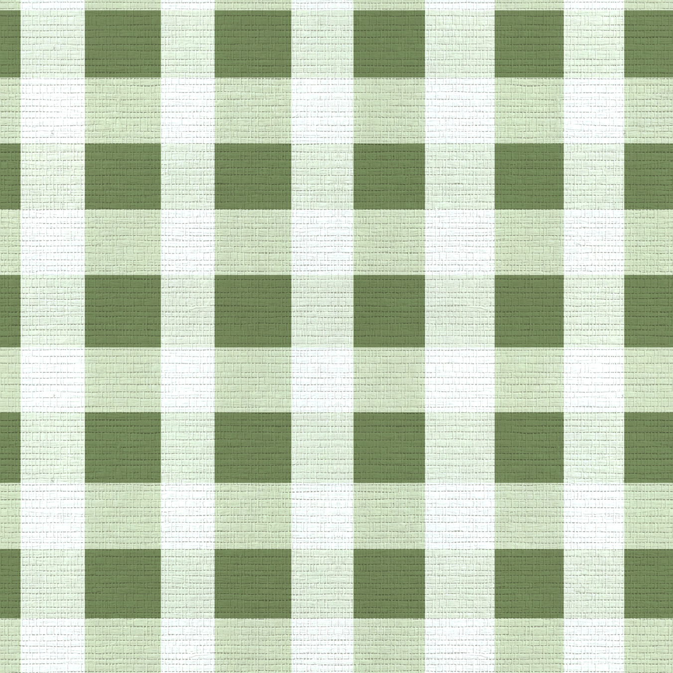 Sage Gingham Faux Grasscloth Wallpaper - Lemon Park