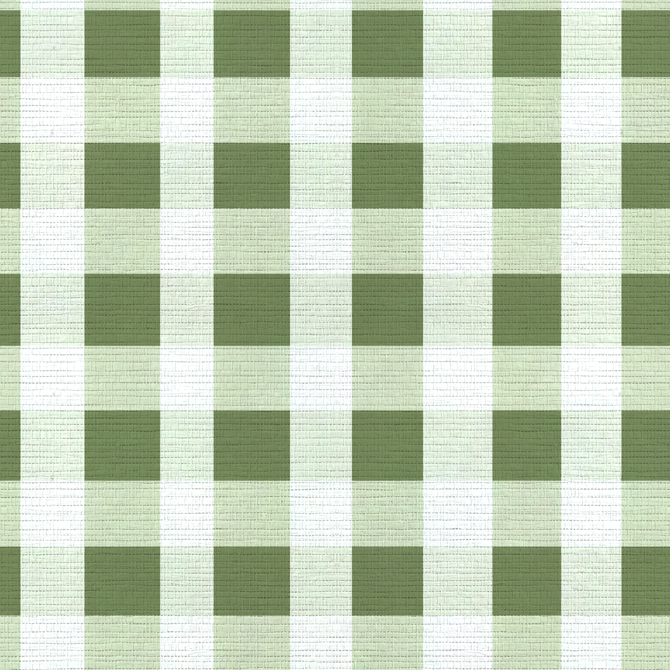 Sage Gingham Faux Grasscloth Wallpaper
