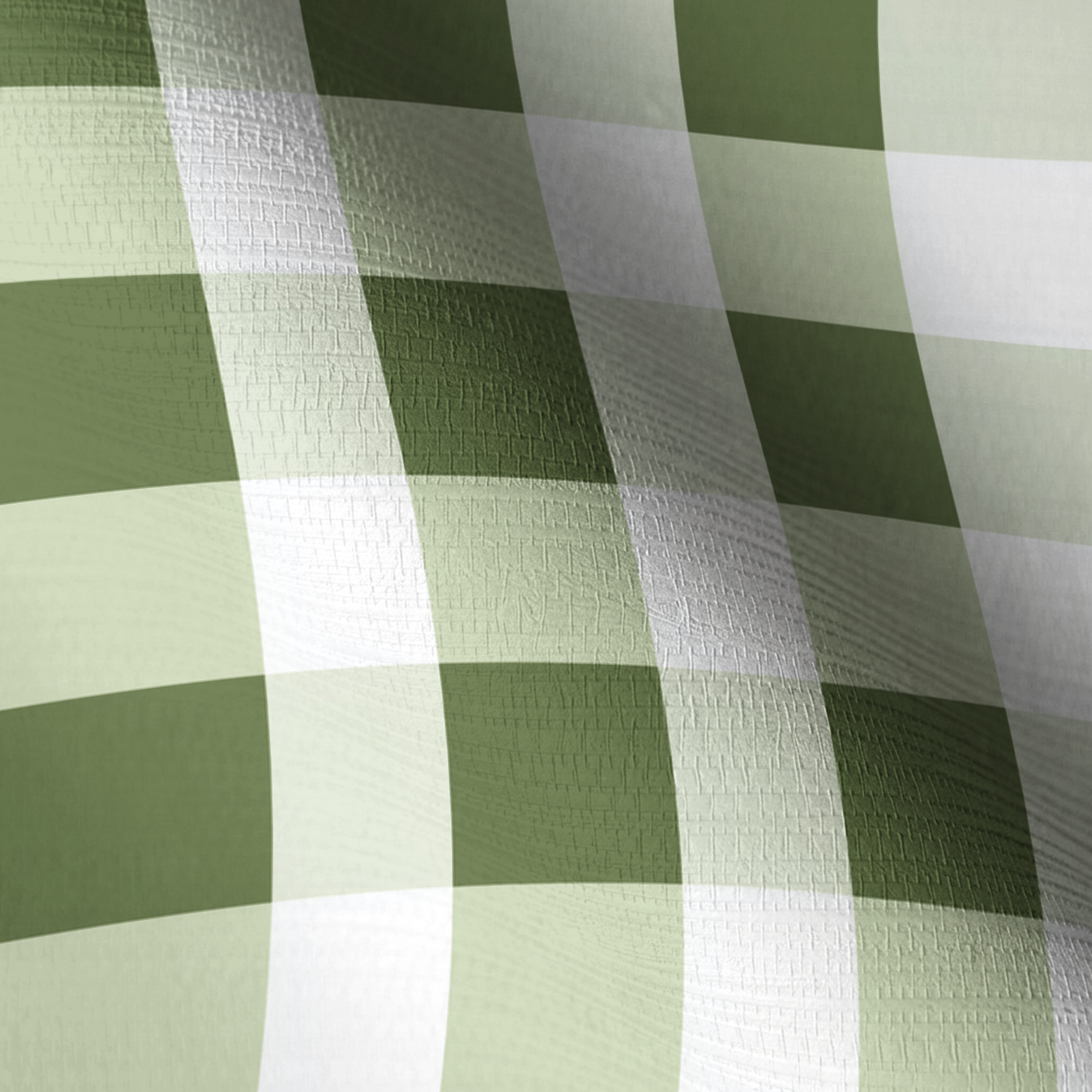 Sage Gingham Faux Grasscloth Wallpaper