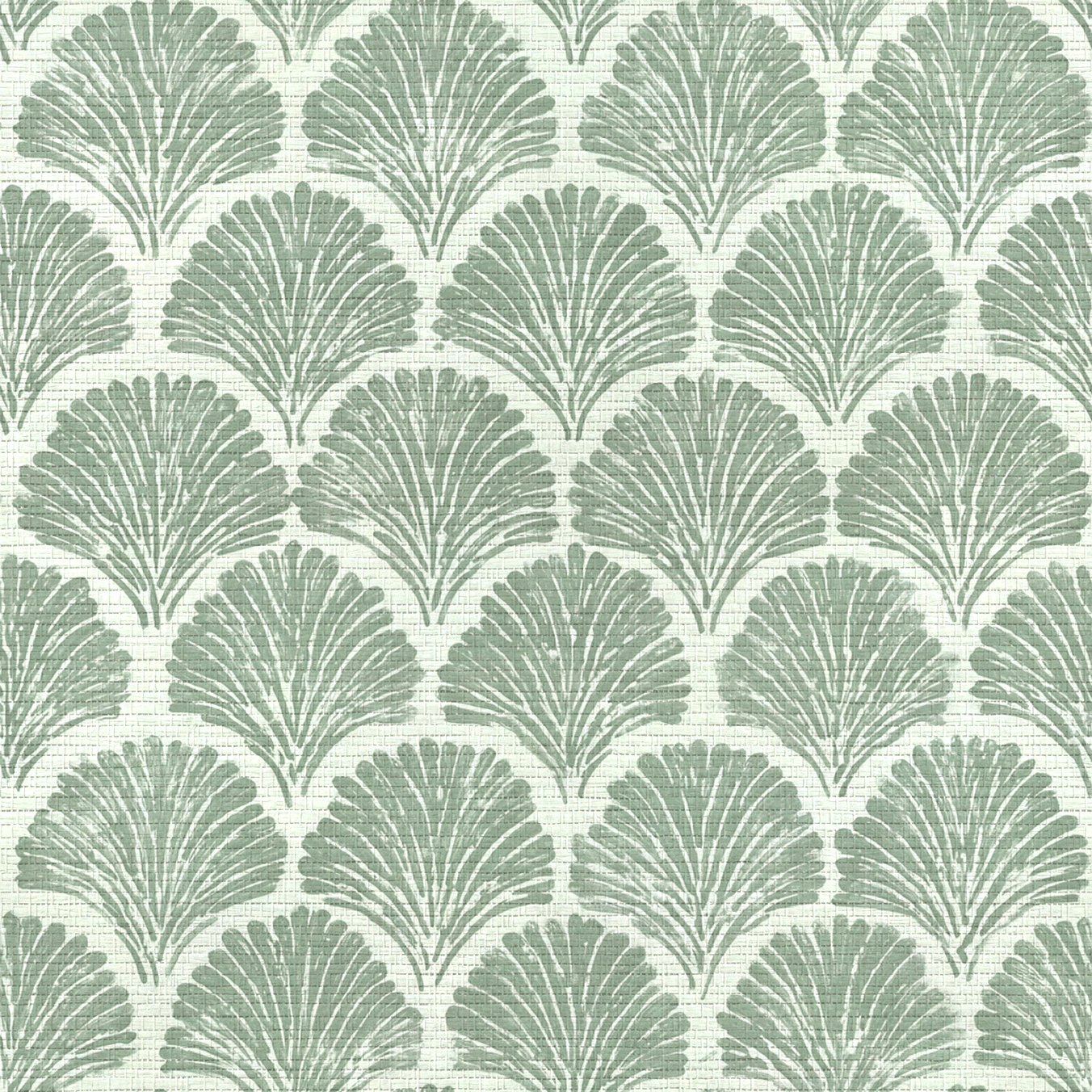 Sage Shell Faux Grasscloth Wallpaper - Lemon Park